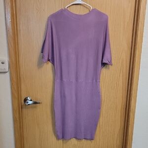 NWT Zesica Elegant Purple Women's Sweater Dress